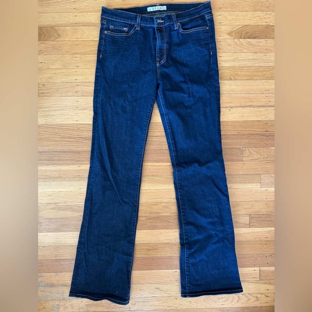 J Brand Dark Blue Boot Cut Jeans